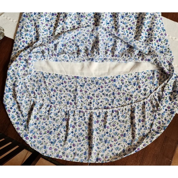 New H by Halston Women's Ditsy Floral Hi-Low Midi Skirt Light & Flowy Fe… - Picture 12 of 16